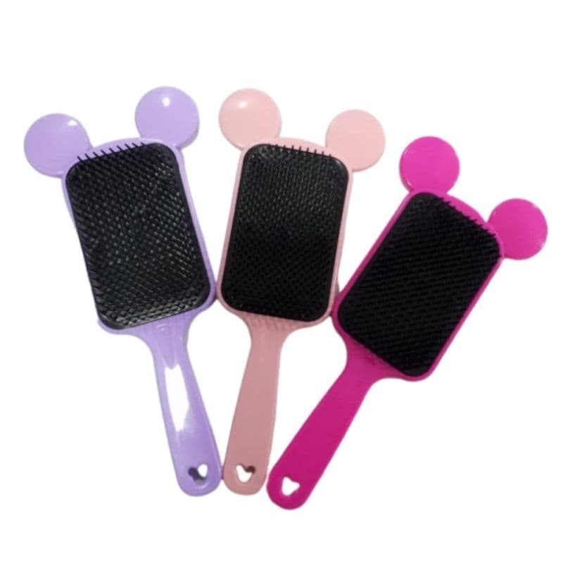 escova raquete orelhinha mickey desembaraçadora anti frizz