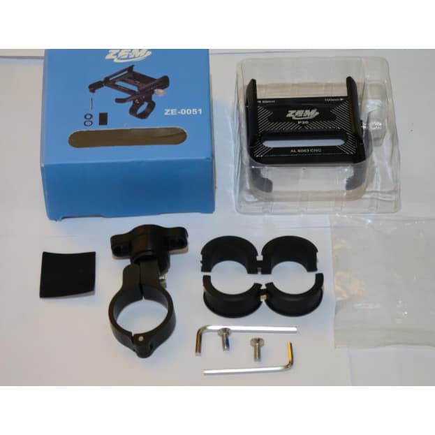 Suporte De Celular De Motocicleta/Bike De Liga De Alumínio Rotativo Ajustável Antiderrapante