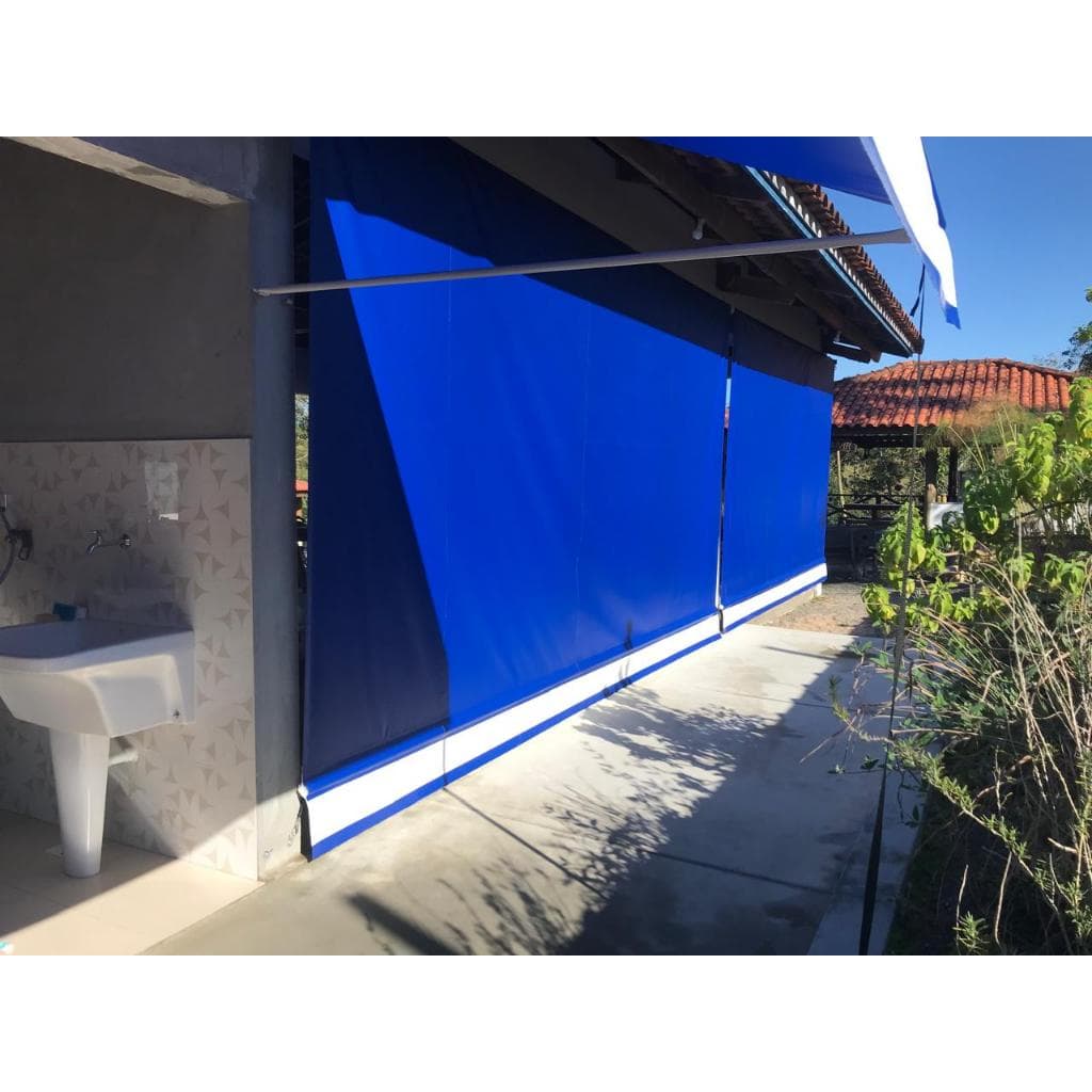 Toldo Cortina com babado reto Casa area externa 4m X 250m *ler descrição*