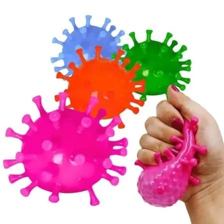 Spike Ball Bola Tentaculos De Apertar Colorida Cravos Corona Anti Stress Fidget Toys Autismo Sensorial Relaxante