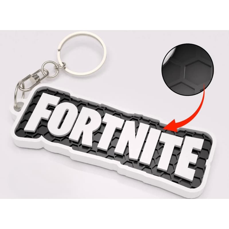 CHAVEIRO FORTNITE - Chaveiro Gamer Estilizado - Design Exclusivo