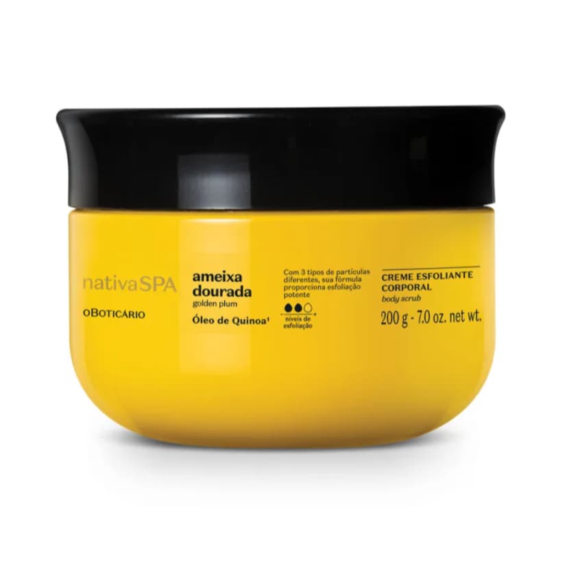 Creme Esfoliante Corporal Nativa Spa Ameixa Dourada 200g