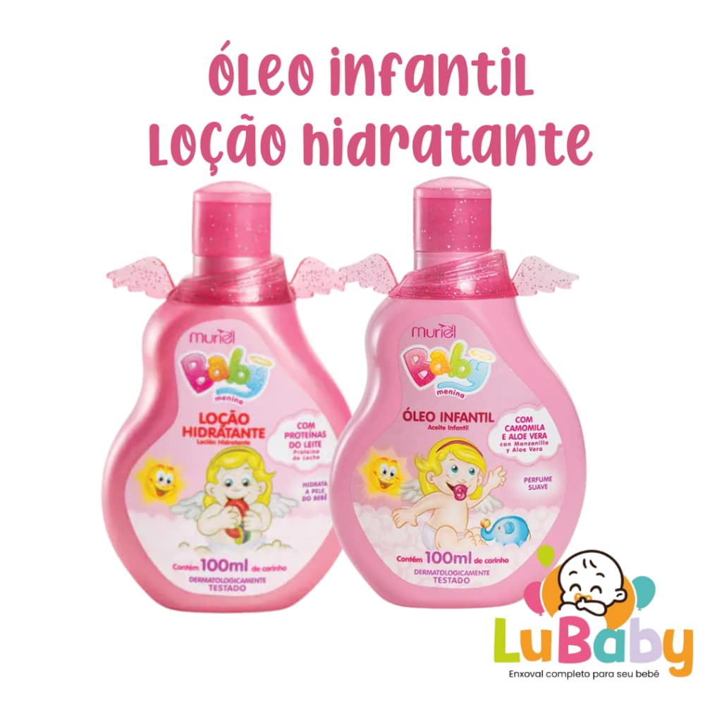 Loção Hidratante e Óleo Infantil Muriel baby bebe