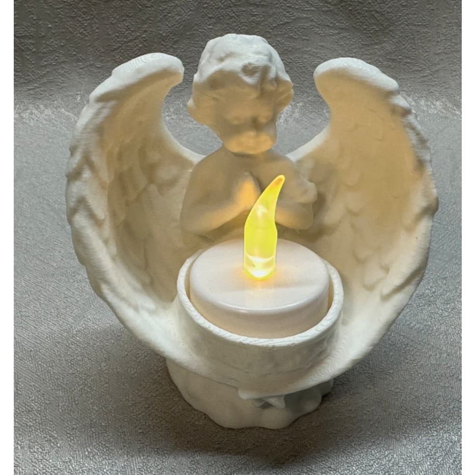 Suporte Anjo com Vela LED Grátis - Anjinho protetor