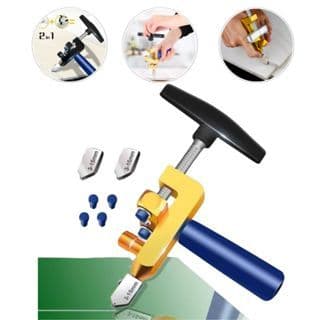 Riscador Manual Cortador 2 Em 1 Para Cerâmica Porcelanato Piso Vidro Granito Espelho