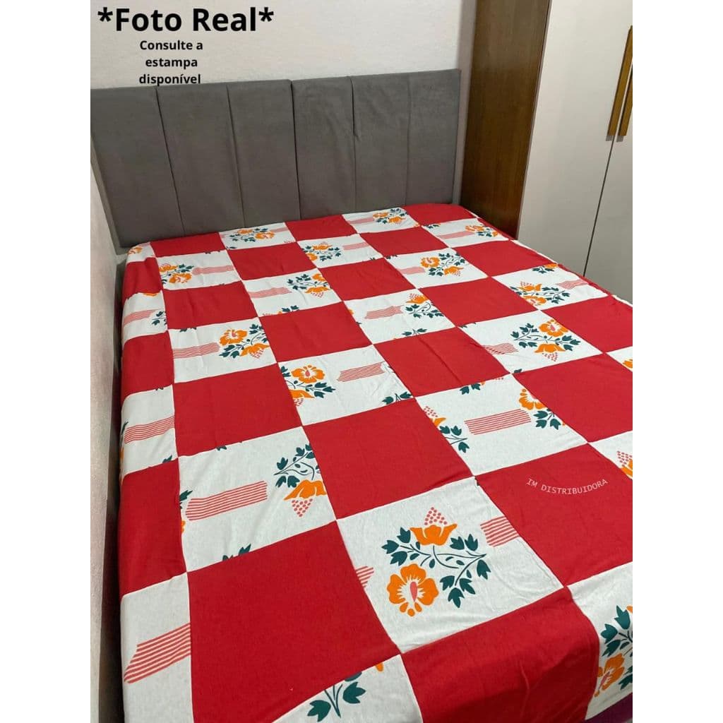 Colcha Retalhos Artesanal Casal - Dupla face e Antialérgico Promoção