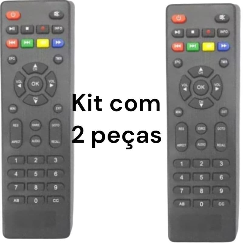 kit com 2 peças Controle Remoto Para S305 Plus