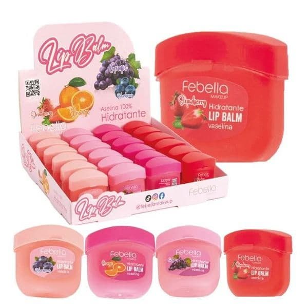 febella lip balm hidratante frutinhas vaselina labial LB7017