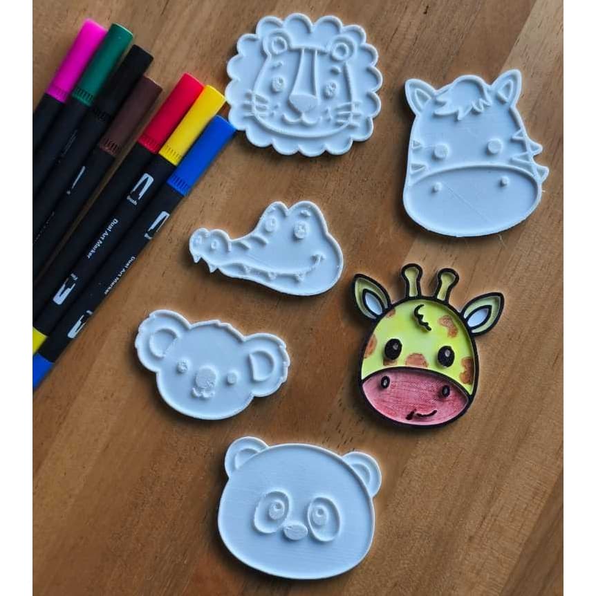 Kit de Placas para colorir e pintar crianças