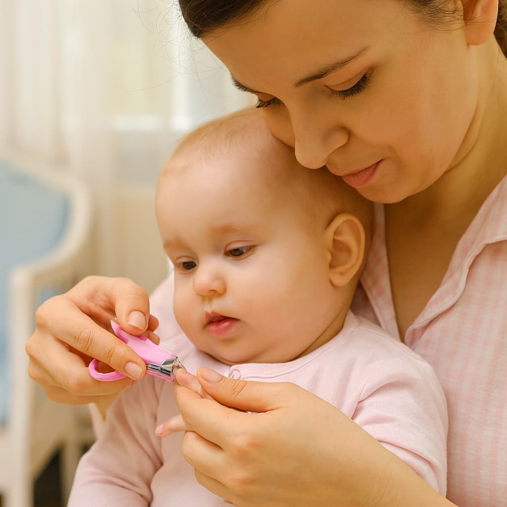 Kit Baby Tesoura e Cortador de Unhas Infantil – Segurança e Precisão