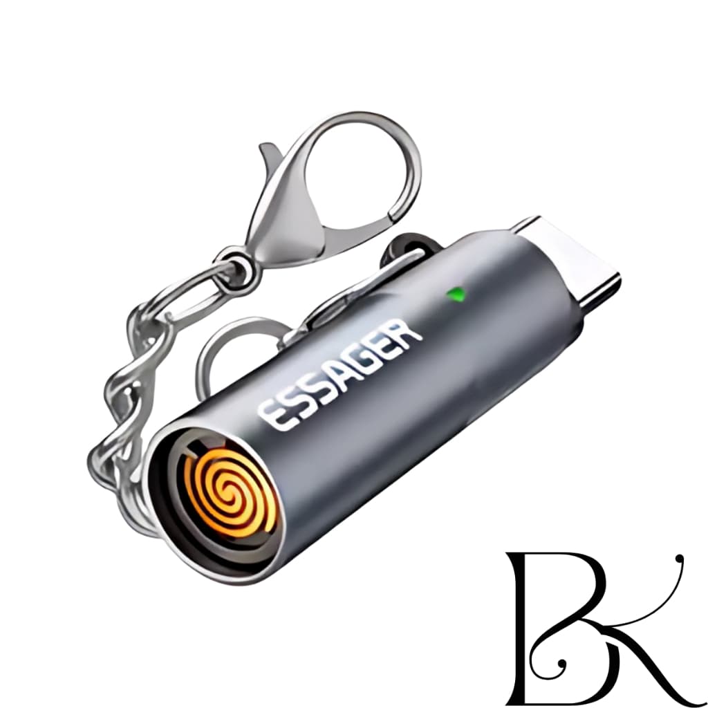 Isqueiro Eletrônico Recarregável USB Plasma Ecológico sem Chama à Prova de Vento + Envio Imediato