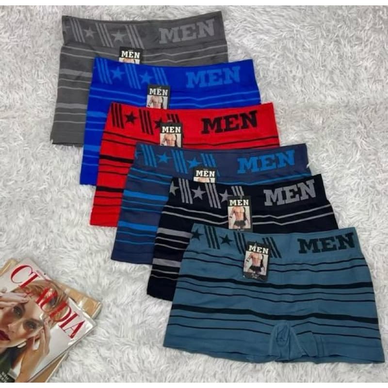 Kit 3, 6 e 12 Cuecas Boxer Masculina Microfibra Adulto Sem Costura