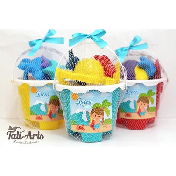 Kit Balde de Praia - Surf | Baldinhos de Praia PERSONALIZADO | Tema da sua festa | Lembrancinha Personalizada