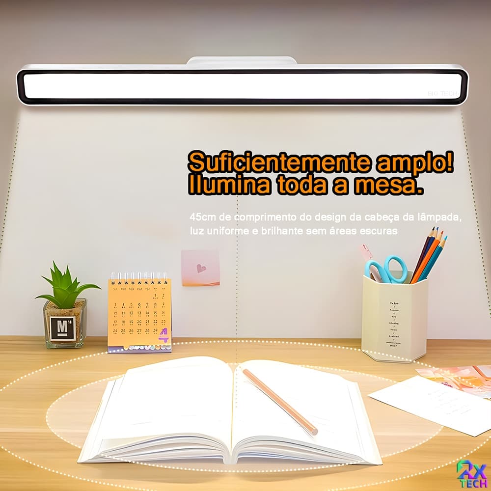 Luminária De Mesa LED Luz Recarregável Touch Haste Flexível Lâmpada De Estudo Sem Fio Usb