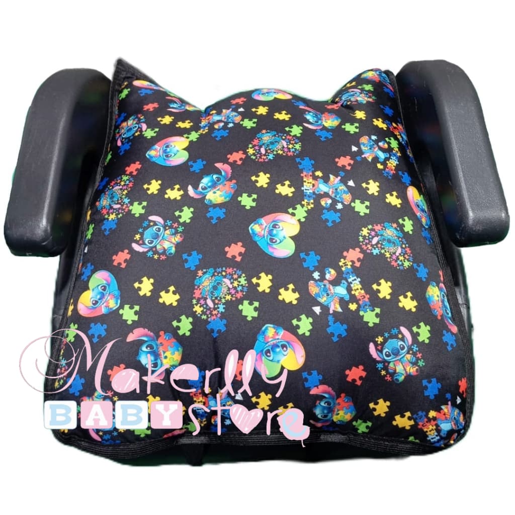 Almofada Infantil Assento Carro – Conforto Sensorial – Tema Autismo – 2 Tamanhos Universais