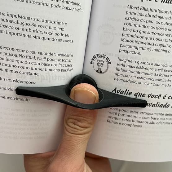Suporte Confortável para Página de Livro – Acessório Portátil para Leitura sem Esforço
