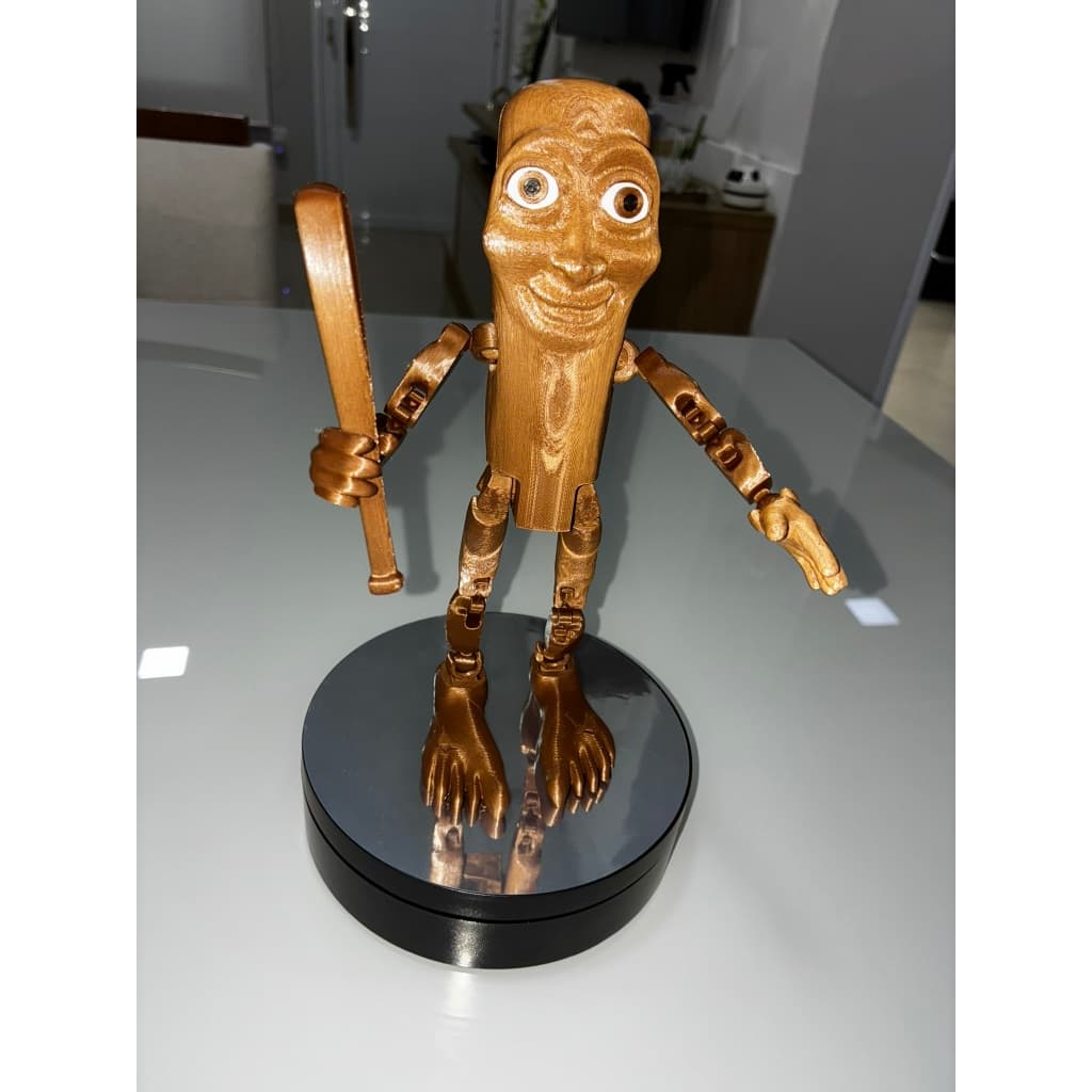 Tung Tung Tung Sahur Meme IA GEEK Gamer Boneco Articulado 3D Colecionável – Edição Exclusiva