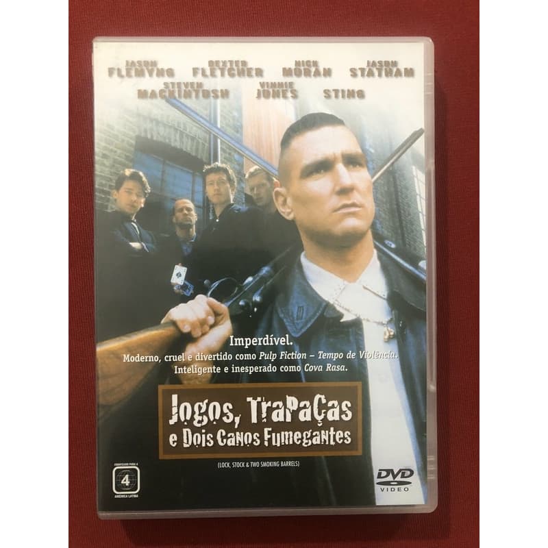 DVD - Jogos Trapaças e Dois Canos Fumegantes Original Seminovo Item de Colecionador