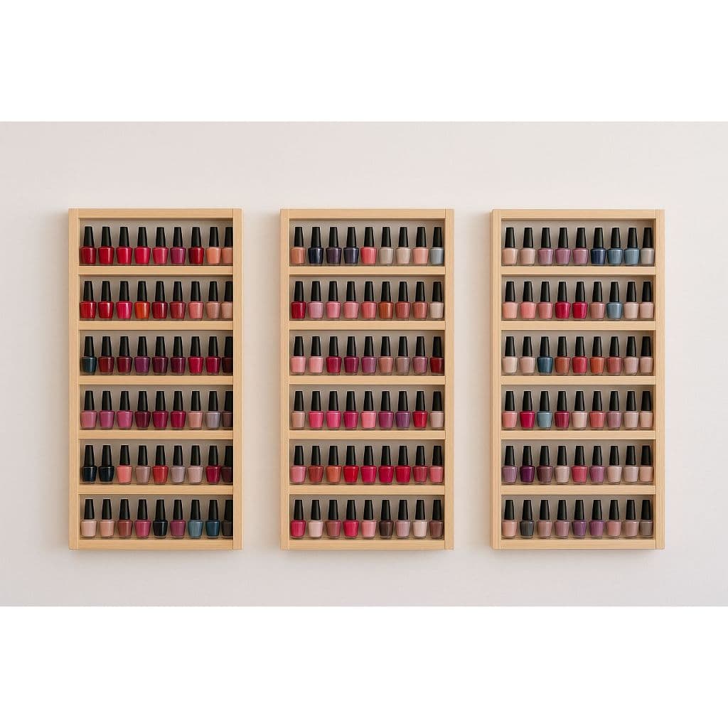 Kit 3 Prateleira Organizador Exposito Esmaltes madeira Pinus - melhor que MDF - 65cm x 34cm