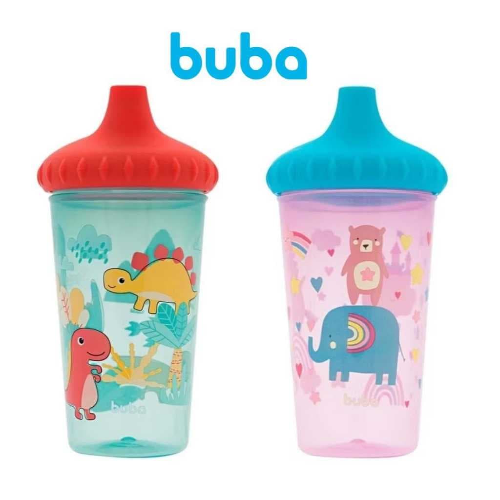 Copo Treinamento Infantil com Bico Anti Vazamento 300ML - BUBA - Envio imediato
