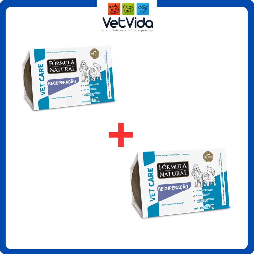 Fórmula Natural Vet Care Recuperação Cães e Gatos kit co 2 unidades.