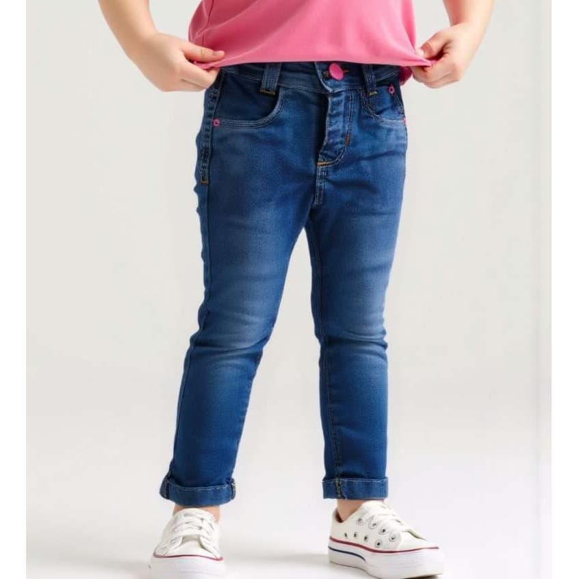 Calça Jeans Modelo Flare, Infantil Menina Tamanho 1, 2 e 3.
