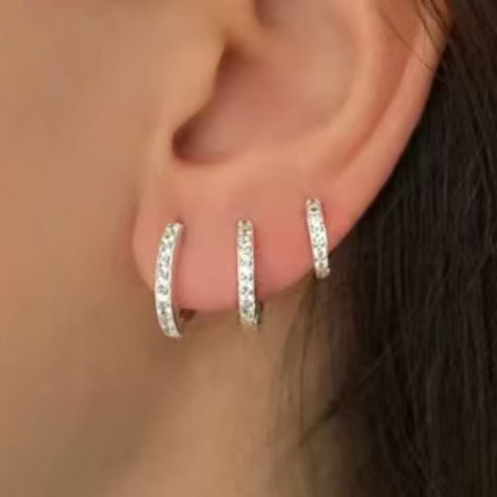 Kit 6 Pares de Brincos de Argola – Prata 925 e Ouro Hipoalergênicos Elegantes