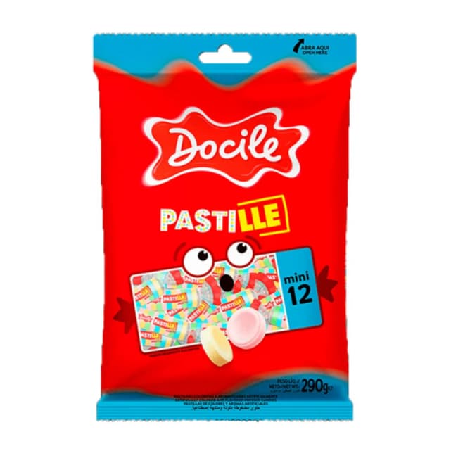 Pastilha Mini 12 Sortida 50 Unidades 290g  Docile