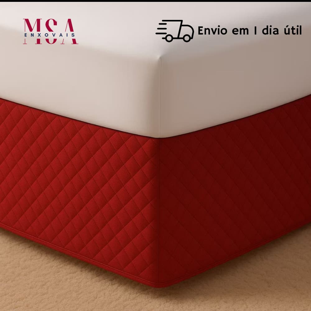 Saia Cama Box Capa Para Box Tecido Microfibra Matelado Ultrassônico Solteiro Casal Queen King