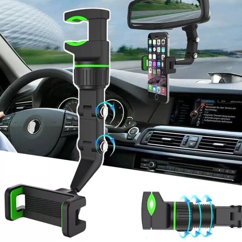 Suporte Celular Veicular Multifuncional Ajustável Rotação 360 Graus