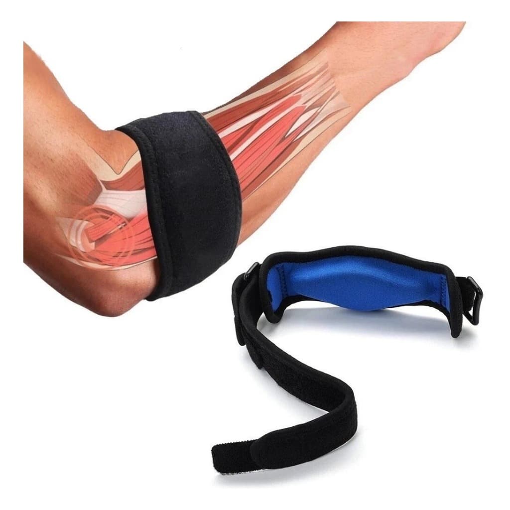 Cinta Epicondilite Tennis Elbow Ajustável Epitec Fix Alívio Esporte Treino Musculação Academia
