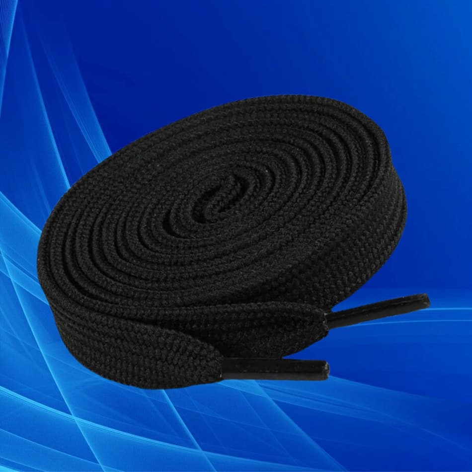 Cadarço Preto Achatado Flat 1,40m – Versátil, Resistente e Estiloso para Sacola