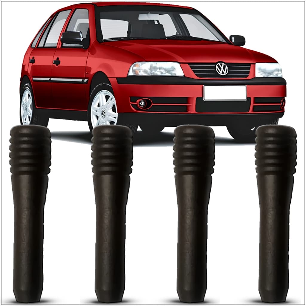 Kit 4 Pino Trava Porta Gol G3 2000 a 2005 Golf 94 a 98 Polo Classic 97 a 2002 Preto