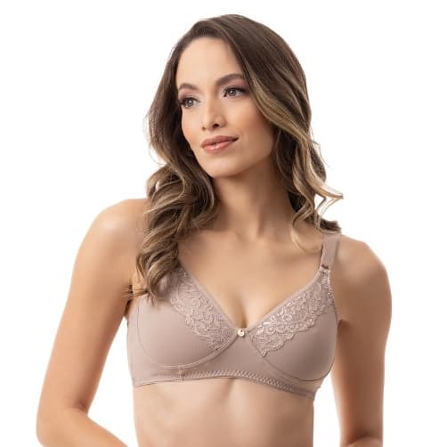 Sutia Feminino sem Bojo Plus Size Detalhe em Renda