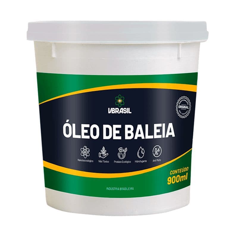 Impermeabilizante Óleo de Baleia Original VBrasil 900 ml Para Lajes,Paredes,Pisos,Gessos,Madeiras,Pedras,Telhas Etc.