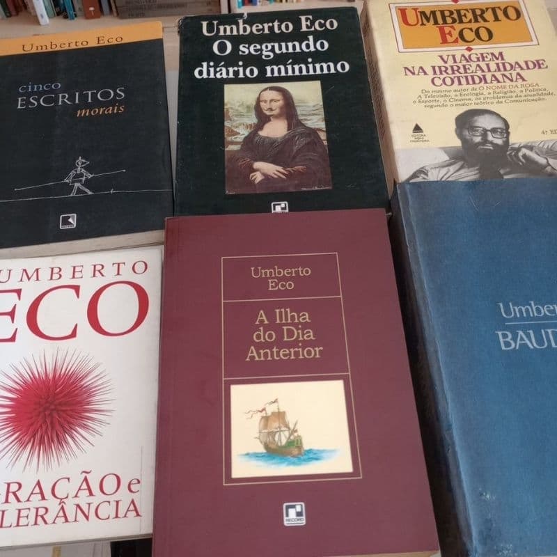 LIVROS UMBERTO ECO - Venda Avulsa (Literatura Estrangeira Clássicos)