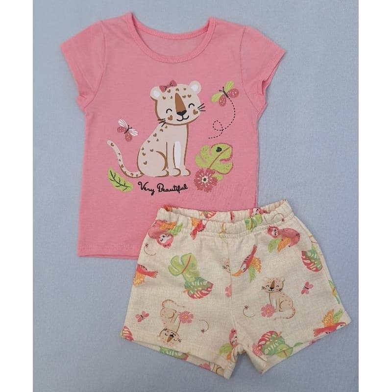 conjunto verão infantil/conjunto brandili/roupa para menina/moda passeio