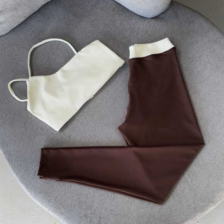 conjunto de CALÇA bicolor Cross bojo removível zero transparência Tradicional corrida legging  treino musculação pilates