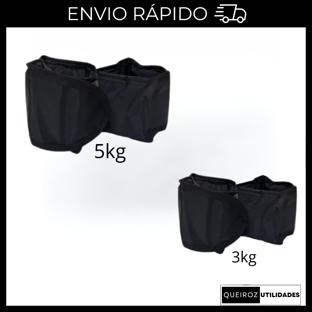Kit de caneleira par 5kg + 3kg - Academia - Pilates - Exercicios - Crossfit