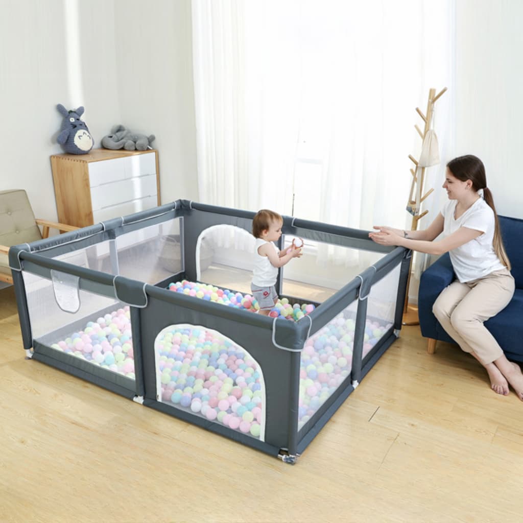 Cercadinho Bebê Grande Chiqueirinho Infantil Cercado 180x150 Portátil Dobrável simples e fácil