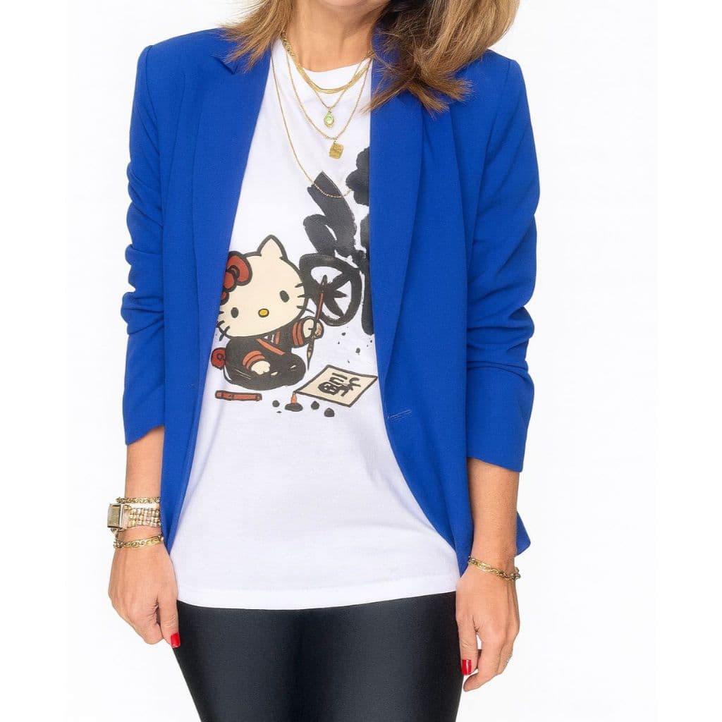 Camiseta Estampada Hello Kitty Funko Feminina 100% Algodão Confortável