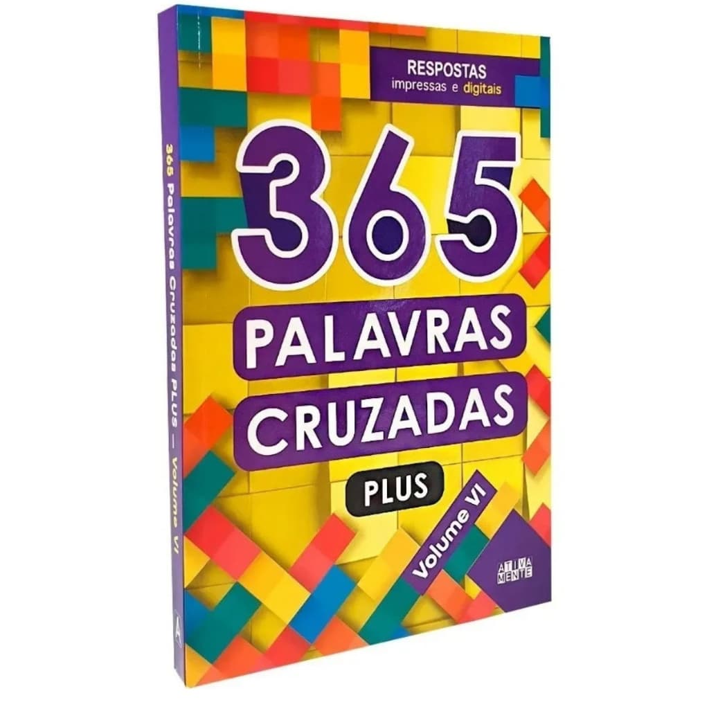 Livro 365 Palavras Cruzadas plus Volume 6 - Ciranda Cultural - Diferentes Niveis