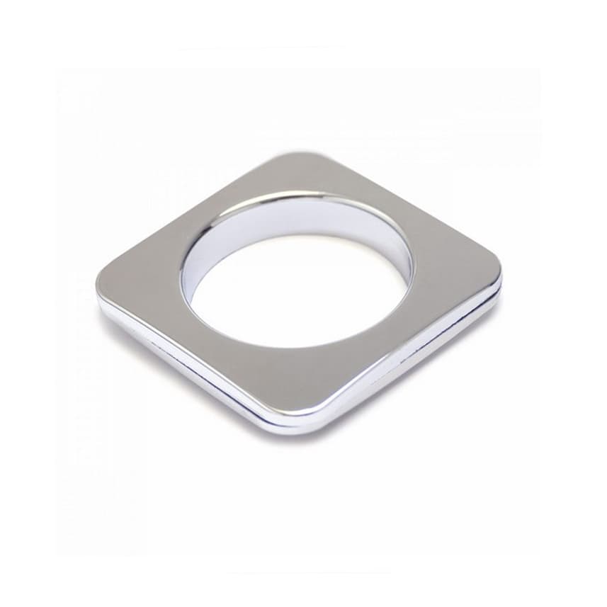 Kit Ilhós com 50 Pares Cromado Argola Quadrado Para Cortina Artesanato Plástico Resistente