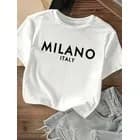 Kit 3 Camisetas Feminina Paris/milano/los Angeles Verão