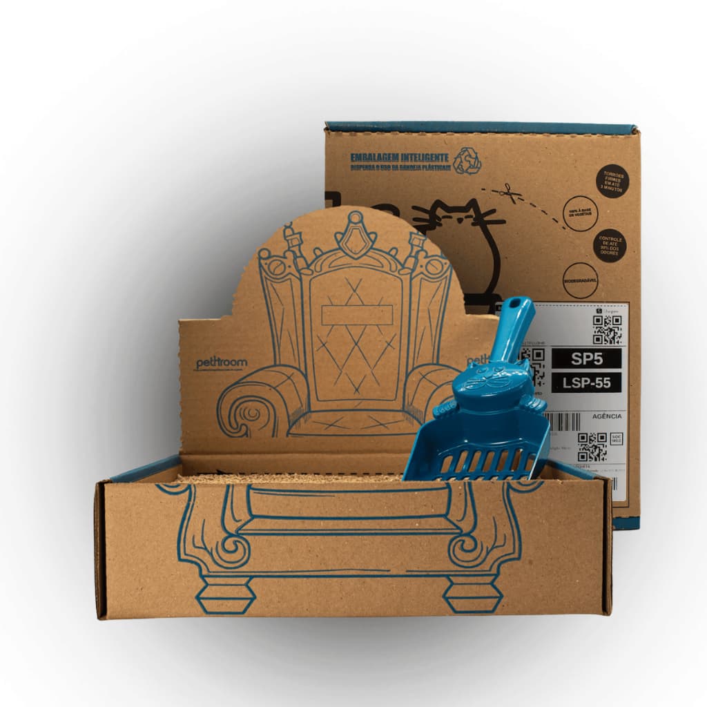 Areia Para Gatos  5.4 KG Higiênica Biodegradável de Mandioca Natural Sem Cheiro e Ecologica