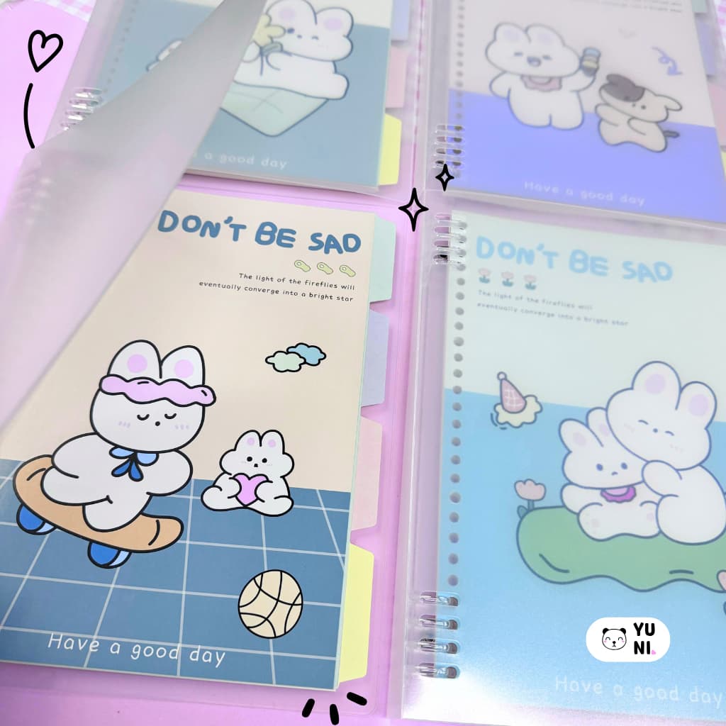 Caderno Fichário B5 Have - Reposicionável Escolar Anotações Kawaii