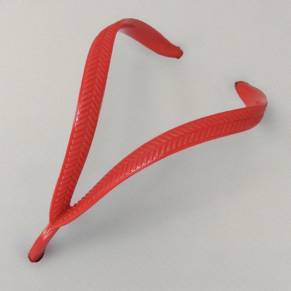 Correia Slim para Chinelos Modelo Fina Feminino cor Vermelho