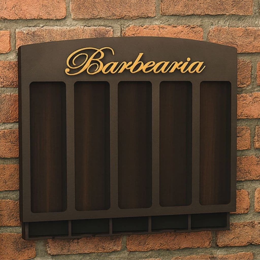 Suporte para 50 Pomadas em MDF Barbearia Barbeiro Profissional