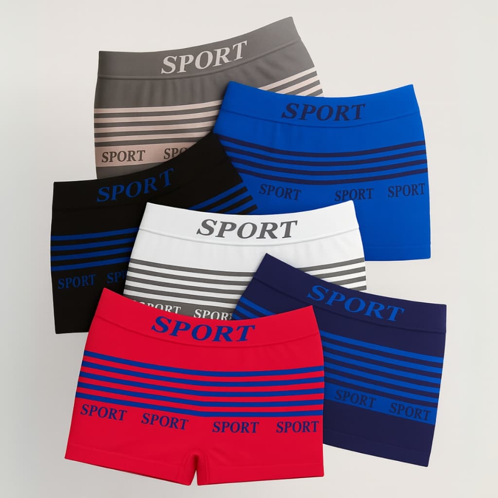 Kit 5 Cuecas Boxer Masculina Microfibra Lisa Confortável Elástica P ao GG Atacado