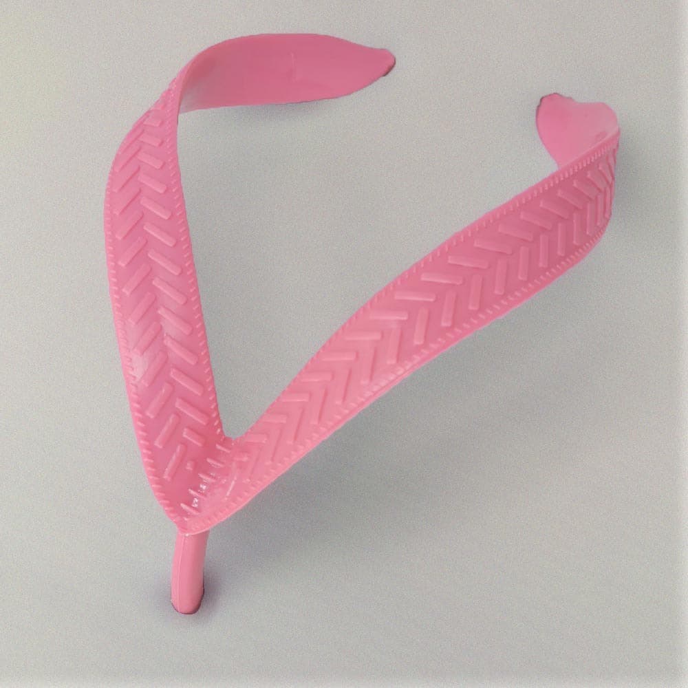 Correia Larga para Chinelos Modelo Tradicional cor Rosa Glacê - Delicada